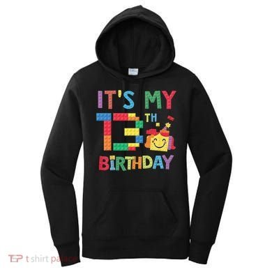Master Builder 13th ItS My 13th Birthday Brick Blocks Women's Hoodie