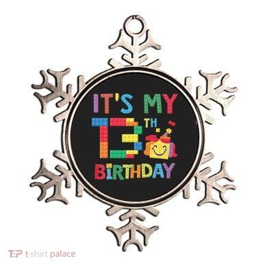Master Builder 13th ItS My 13th Birthday Brick Blocks Ornament