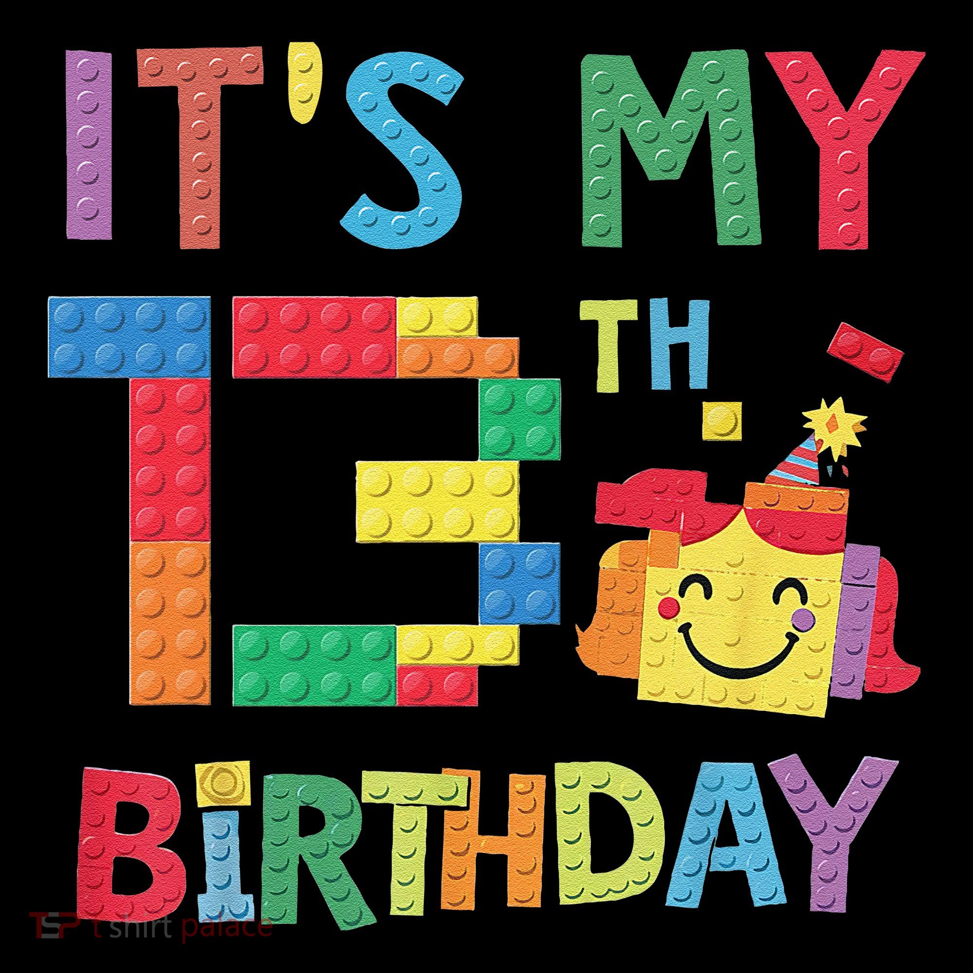 Master Builder 13th ItS My 13th Birthday Brick Blocks Ornament