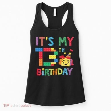 Master Builder 13th ItS My 13th Birthday Brick Blocks Women's Tank Top