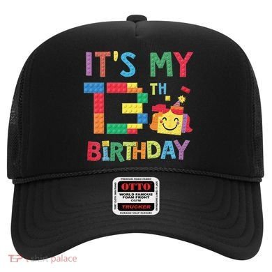 Master Builder 13th ItS My 13th Birthday Brick Blocks Hat