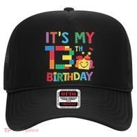 Master Builder 13th ItS My 13th Birthday Brick Blocks Hat thumb 0