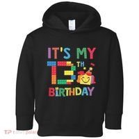 Master Builder 13th ItS My 13th Birthday Brick Blocks Toddler Hoodie thumb 0