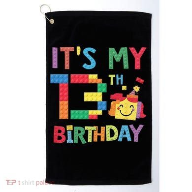 Master Builder 13th ItS My 13th Birthday Brick Blocks Golf Towel