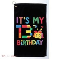 Master Builder 13th ItS My 13th Birthday Brick Blocks Golf Towel thumb 0