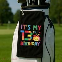 Master Builder 13th ItS My 13th Birthday Brick Blocks Golf Towel thumb 2