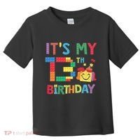 Master Builder 13th ItS My 13th Birthday Brick Blocks Toddler T-Shirt thumb 0