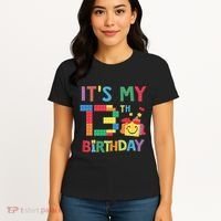 Master Builder 13th ItS My 13th Birthday Brick Blocks Women's T-Shirt thumb 4