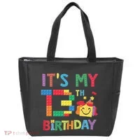 Master Builder 13th ItS My 13th Birthday Brick Blocks Tote Bag thumb 0