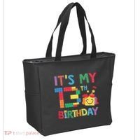 Master Builder 13th ItS My 13th Birthday Brick Blocks Tote Bag thumb 2
