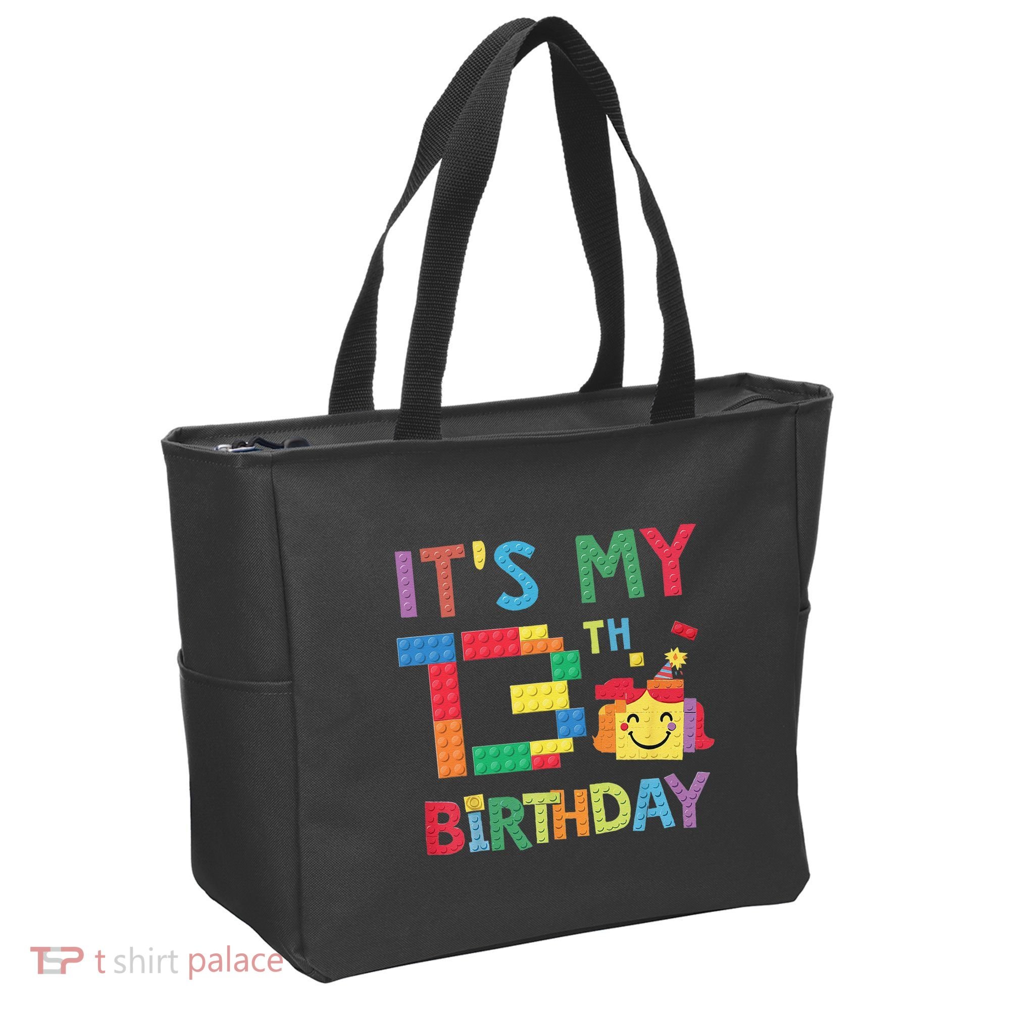 Master Builder 13th ItS My 13th Birthday Brick Blocks Tote Bag