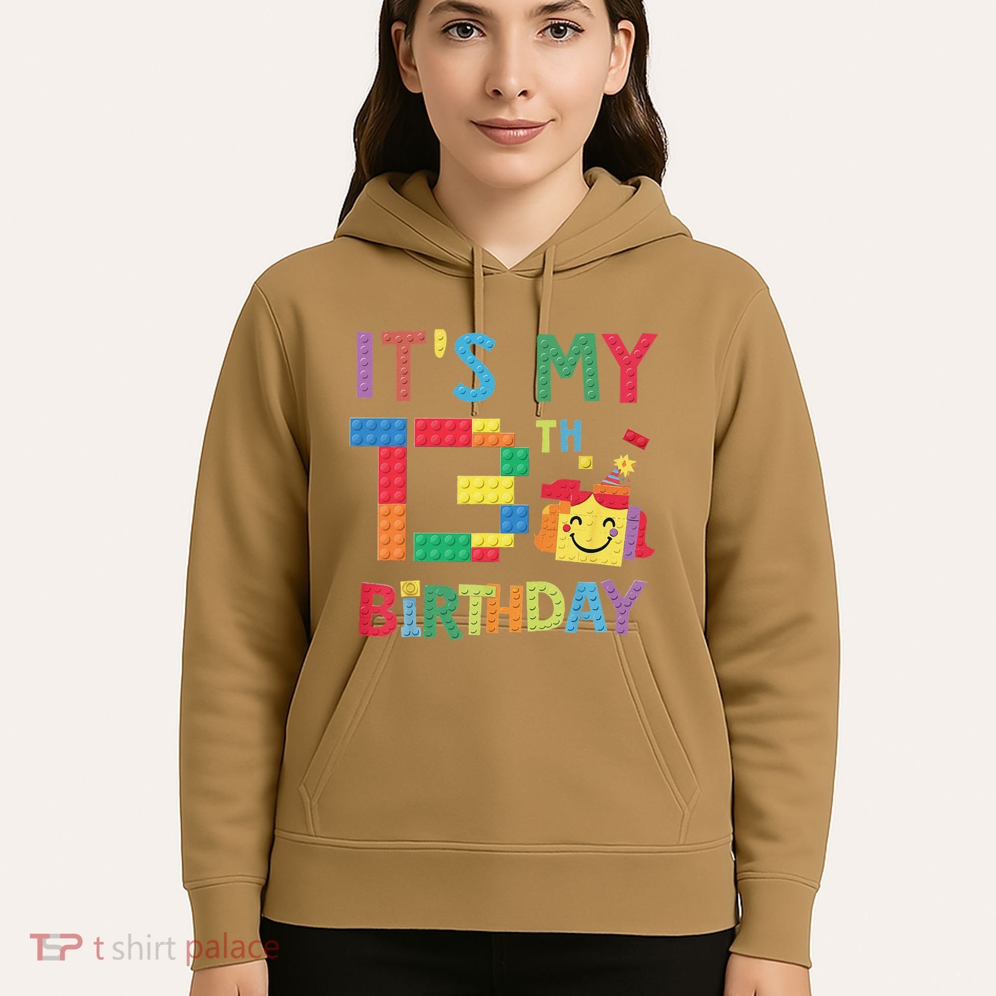 Master Builder 13th ItS My 13th Birthday Brick Blocks Hoodie