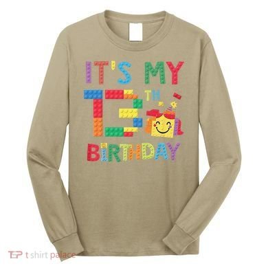 Master Builder 13th ItS My 13th Birthday Brick Blocks Long Sleeve Shirt