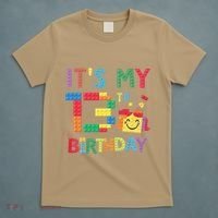 Master Builder 13th ItS My 13th Birthday Brick Blocks T-Shirt thumb 5