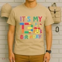 Master Builder 13th ItS My 13th Birthday Brick Blocks T-Shirt thumb 6