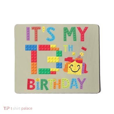 Master Builder 13th ItS My 13th Birthday Brick Blocks Mousepad