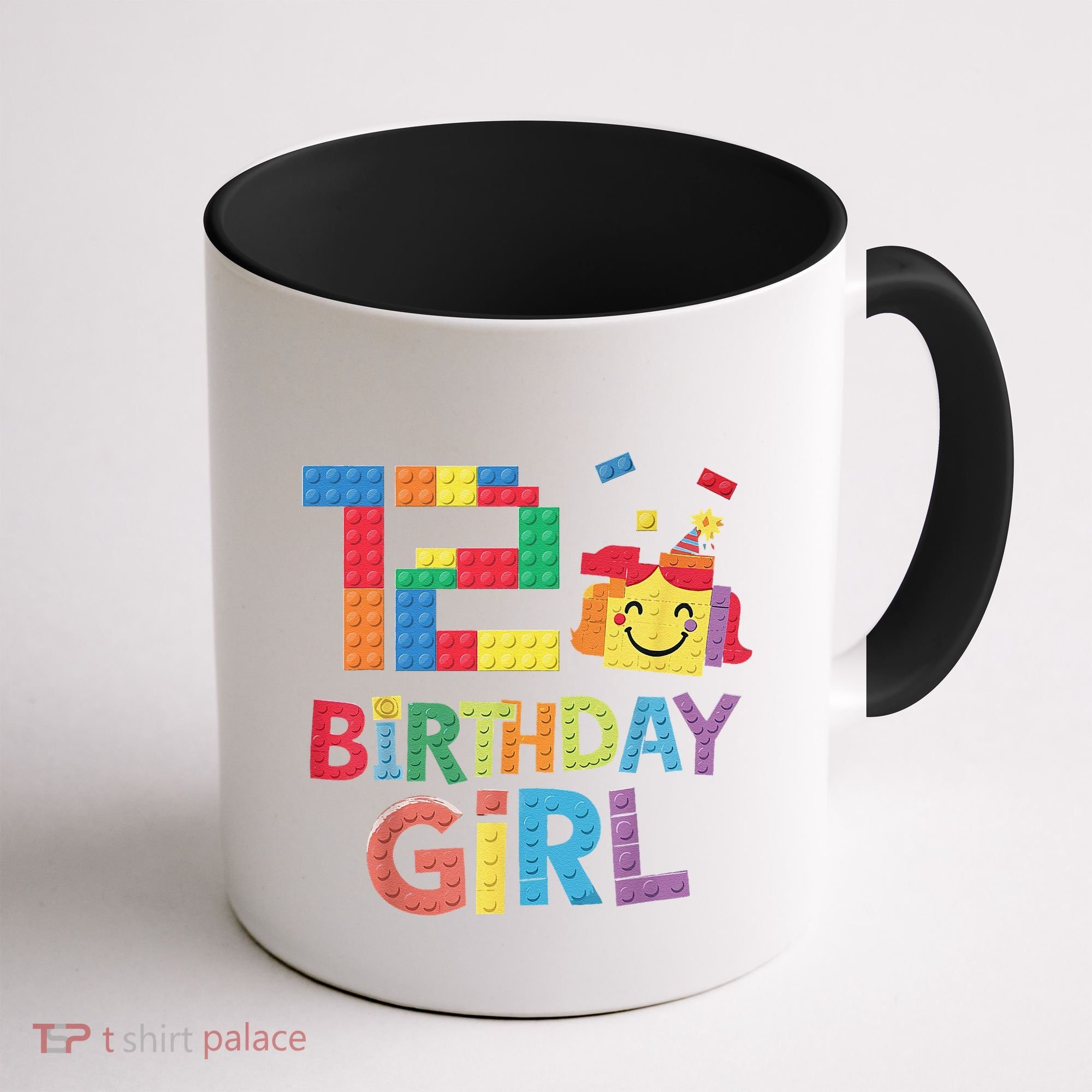 Master Builder 12th Birthday Girl 12 Year Old Brick Blocks Coffee Mug