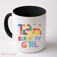 Master Builder 12th Birthday Girl 12 Year Old Brick Blocks Coffee Mug thumb 0