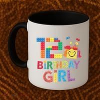 Master Builder 12th Birthday Girl 12 Year Old Brick Blocks Coffee Mug thumb 2