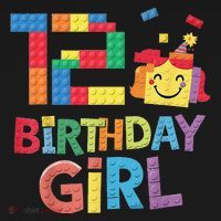 Master Builder 12th Birthday Girl 12 Year Old Brick Blocks Coaster thumb 2