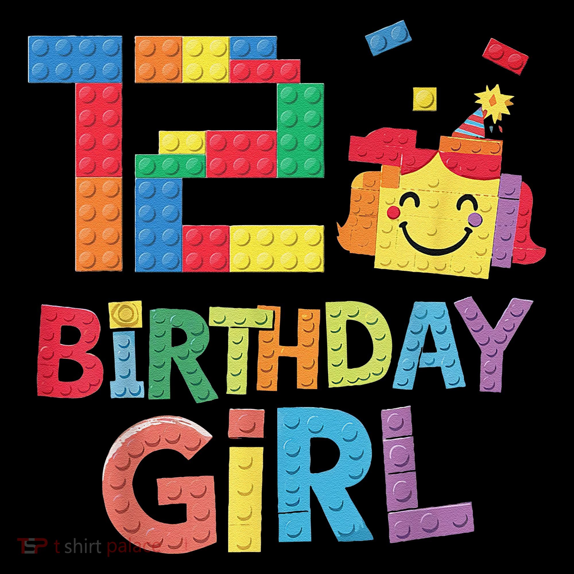 Master Builder 12th Birthday Girl 12 Year Old Brick Blocks Women's Hoodie