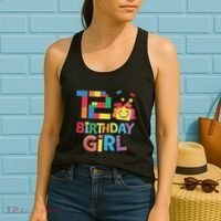 Master Builder 12th Birthday Girl 12 Year Old Brick Blocks Women's Tank Top thumb 2