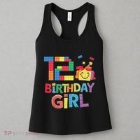 Master Builder 12th Birthday Girl 12 Year Old Brick Blocks Women's Tank Top thumb 3
