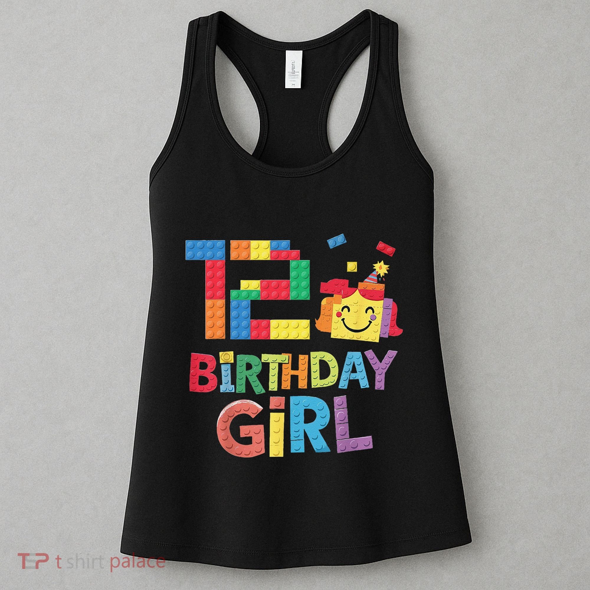 Master Builder 12th Birthday Girl 12 Year Old Brick Blocks Women's Tank Top