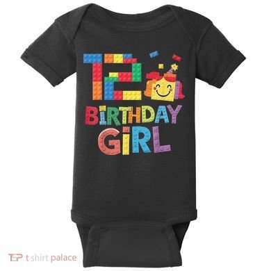 Master Builder 12th Birthday Girl 12 Year Old Brick Blocks Baby Bodysuit