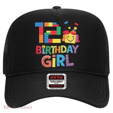 Master Builder 12th Birthday Girl 12 Year Old Brick Blocks Hat