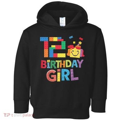 Master Builder 12th Birthday Girl 12 Year Old Brick Blocks Toddler Hoodie