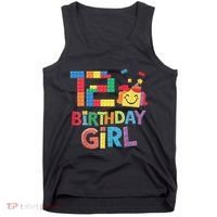 Master Builder 12th Birthday Girl 12 Year Old Brick Blocks Tank Top thumb 0