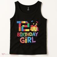 Master Builder 12th Birthday Girl 12 Year Old Brick Blocks Tank Top thumb 2