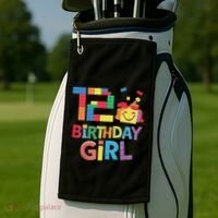 Master Builder 12th Birthday Girl 12 Year Old Brick Blocks Golf Towel thumb 2