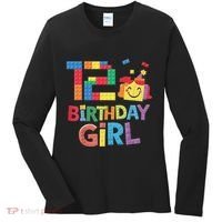 Master Builder 12th Birthday Girl 12 Year Old Brick Blocks Women's Long Sleeve Shirt thumb 0