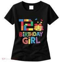 Master Builder 12th Birthday Girl 12 Year Old Brick Blocks Women's T-Shirt thumb 0
