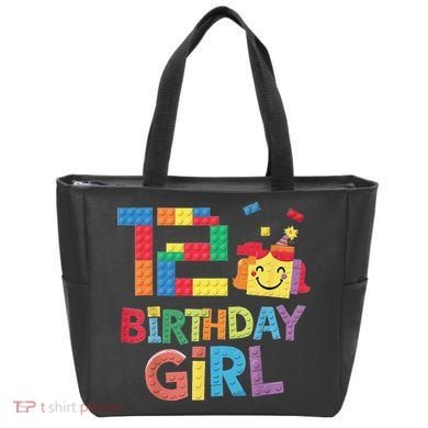 Master Builder 12th Birthday Girl 12 Year Old Brick Blocks Tote Bag
