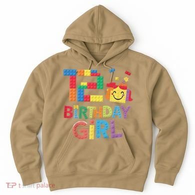Master Builder 12th Birthday Girl 12 Year Old Brick Blocks Hoodie