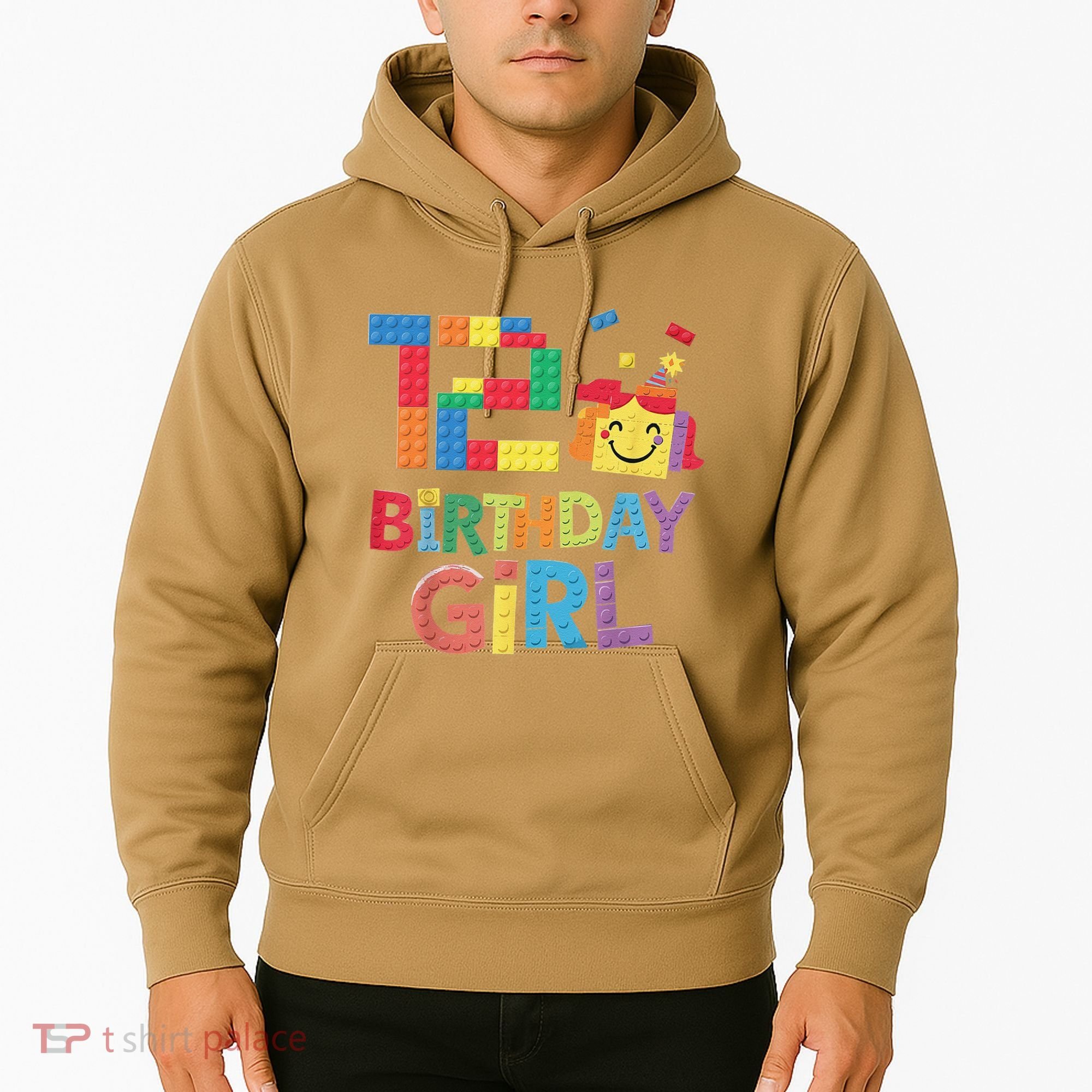 Master Builder 12th Birthday Girl 12 Year Old Brick Blocks Hoodie