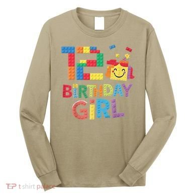 Master Builder 12th Birthday Girl 12 Year Old Brick Blocks Long Sleeve Shirt
