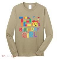Master Builder 12th Birthday Girl 12 Year Old Brick Blocks Long Sleeve Shirt thumb 0