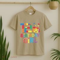 Master Builder 12th Birthday Girl 12 Year Old Brick Blocks T-Shirt thumb 2