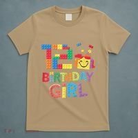Master Builder 12th Birthday Girl 12 Year Old Brick Blocks T-Shirt thumb 5