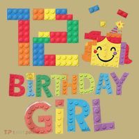 Master Builder 12th Birthday Girl 12 Year Old Brick Blocks Mousepad thumb 1