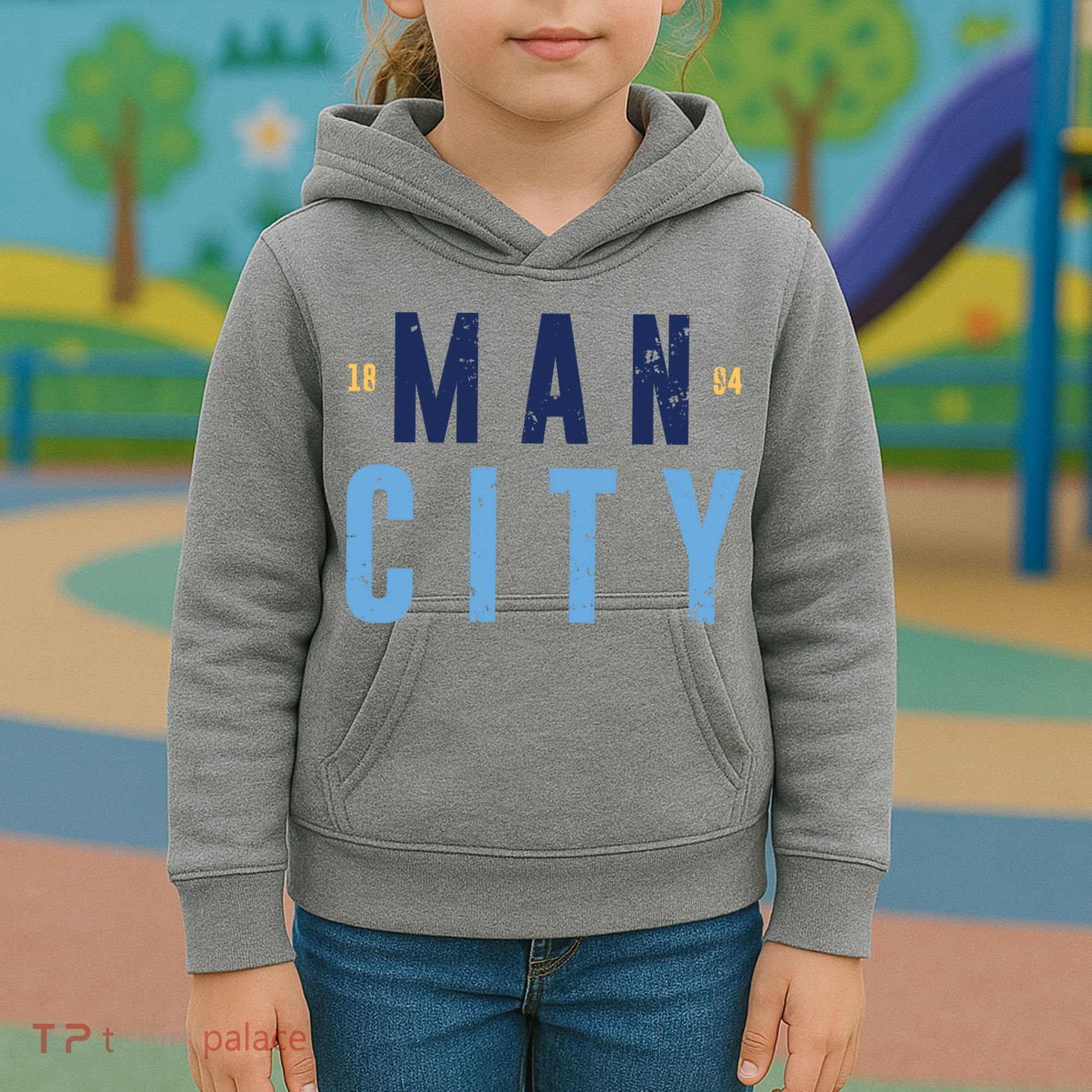Manchester Blue 1894 Kids Hoodie