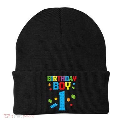 Master Builder 1st Birthday Boy 1 One Year Building Bricks Beanie