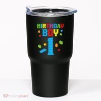 Master Builder 1st Birthday Boy 1 One Year Building Bricks Tumbler thumb 0