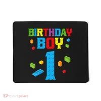 Master Builder 1st Birthday Boy 1 One Year Building Bricks Mousepad thumb 0