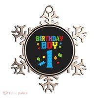 Master Builder 1st Birthday Boy 1 One Year Building Bricks Ornament thumb 0