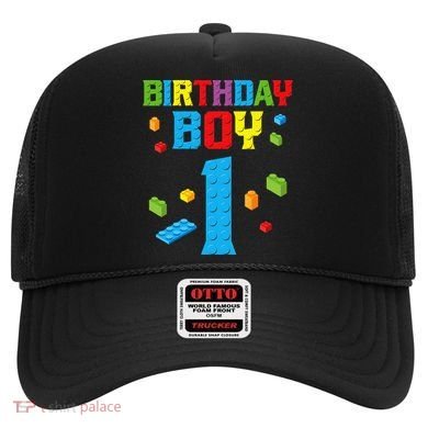 Master Builder 1st Birthday Boy 1 One Year Building Bricks Hat